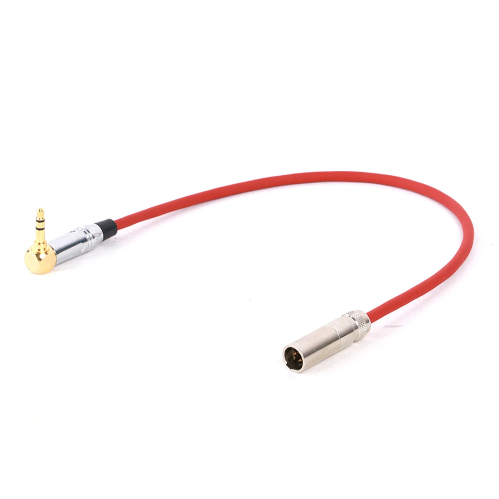 Hemlosk Câble Enroulé XLR 3 Broches Mâle Vers Jack 3.5mm TRS Angle Droit - Câble Micro Stéréo 60cm