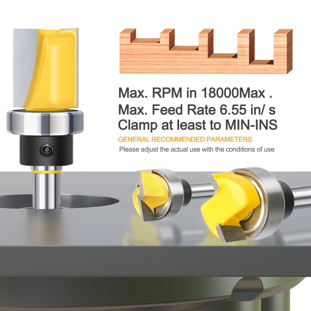 XCAN Trim Router Bit Set - 1/4\