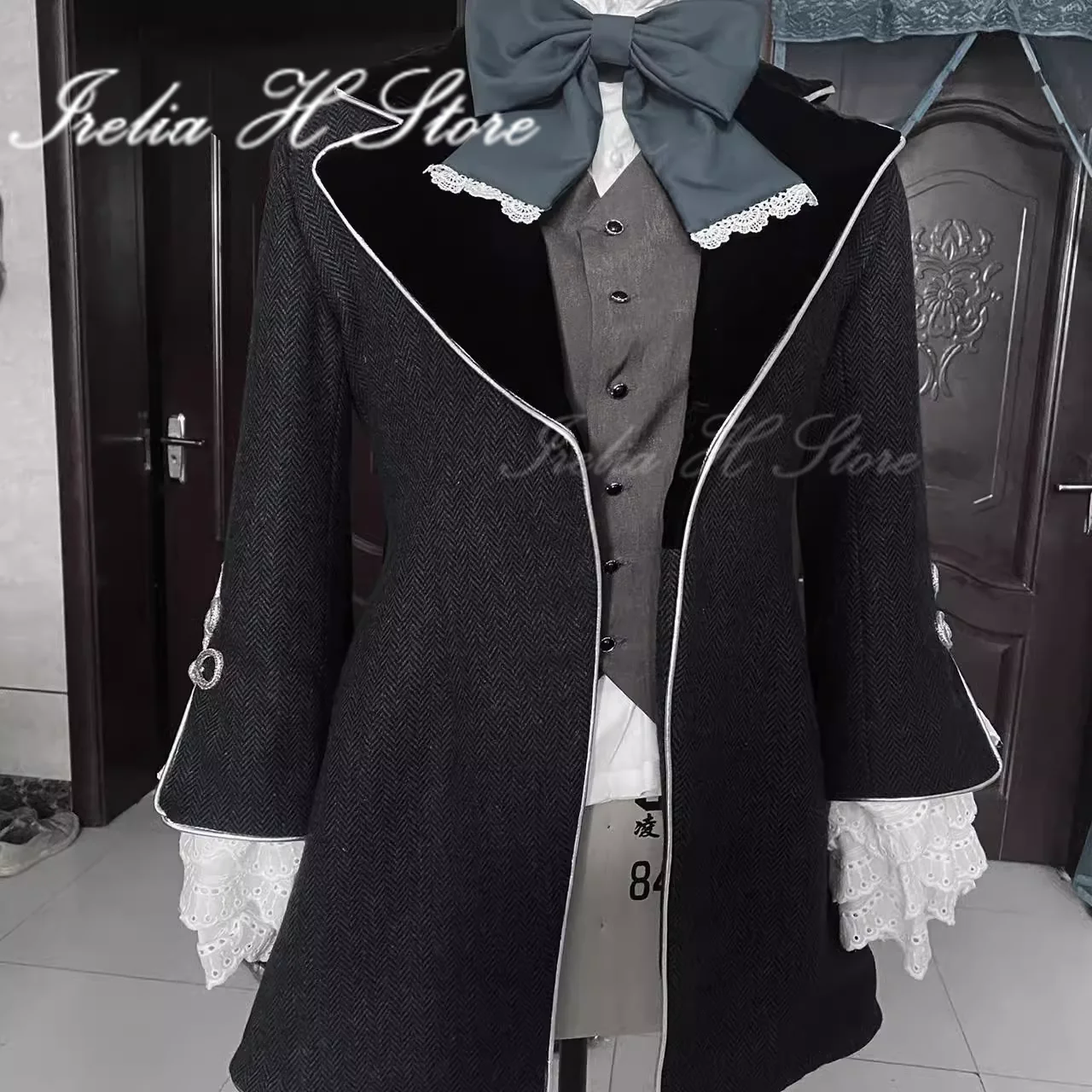 Irelia H Ciel Black Butler Ciel Phantomhive Cosplay Costume The Doll set winter trench Customized High quality