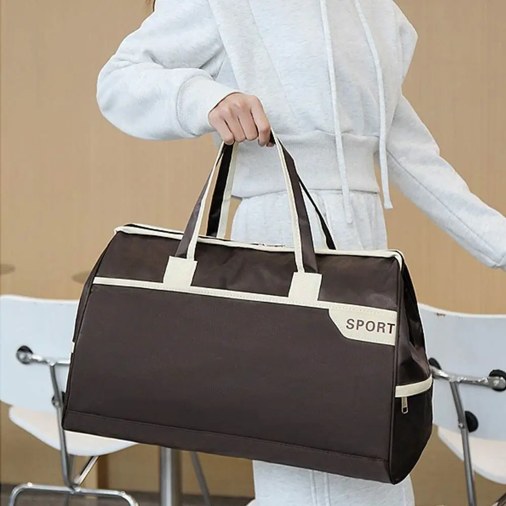 Korean style Travel Luggage Bag Large Capacity Single Shoulder Sports Fitness Handbag Waterproof Carrying Gym Bag Sports
