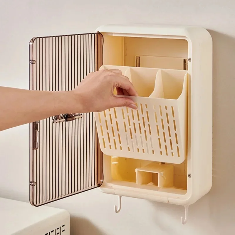 Customizable Kitchen Wall Mounted Rack Tableware Household Multifunctional Chopstick Organizer Box