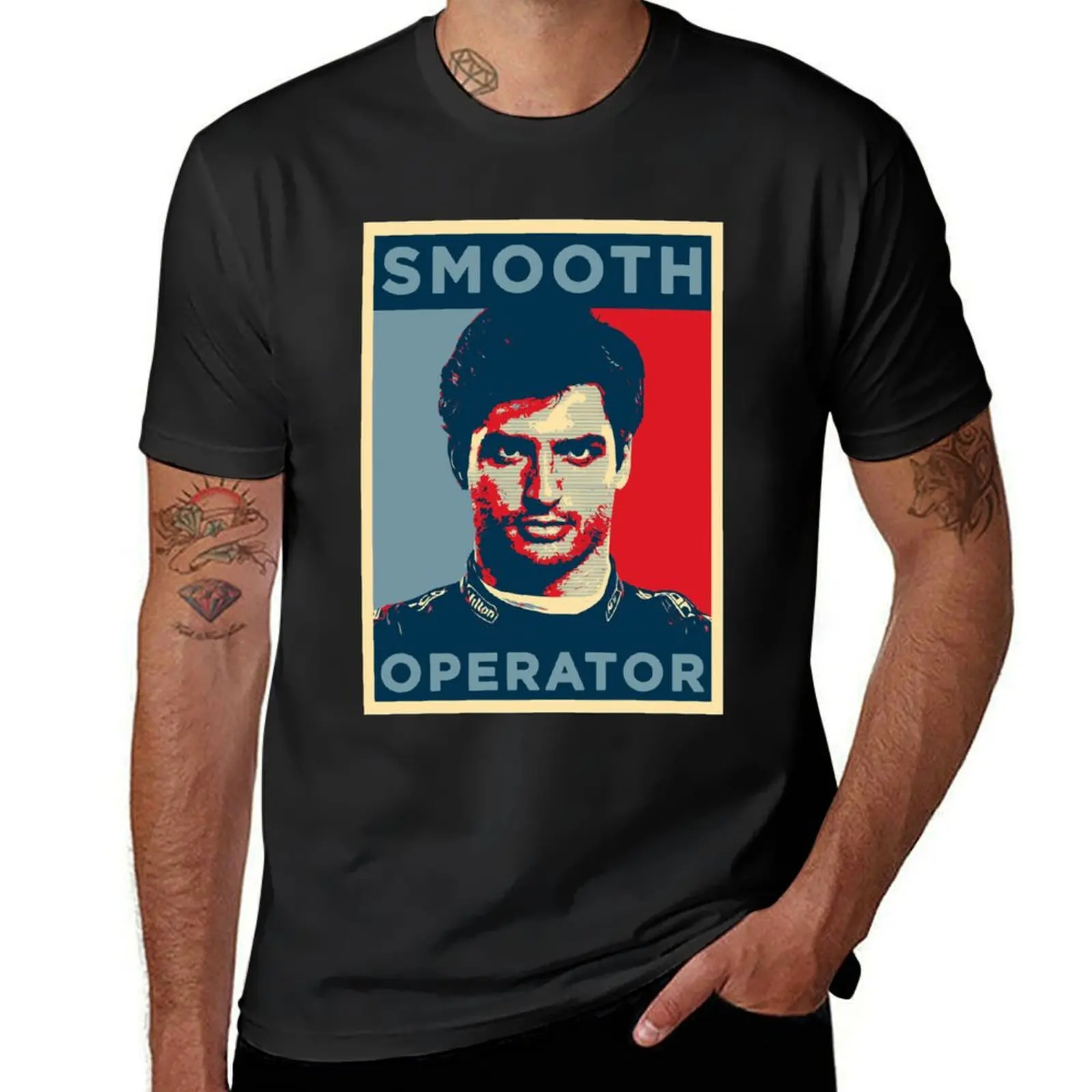 Carlos Sainz Smooth Operator Classic T-shirt For A Boy Vintage Clothes Men's t-shirts