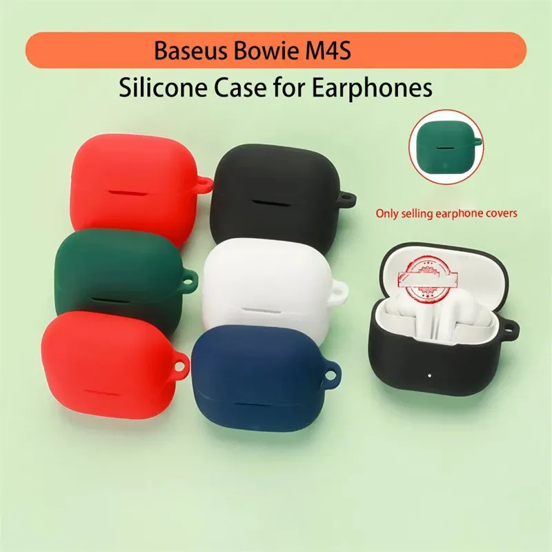 Skinlee Case For Baseus Bowie M4S Multi-colored Liquid Silicone Full Protective Shell For Baseus Bowie M4S Cover