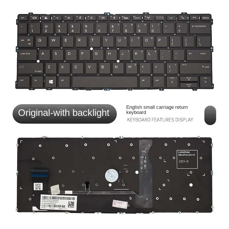 Replace applicable For HP EliteBook x360 1030 G2 G3 G4 HSN-104C-Q10C-Q20  laptop keyboard