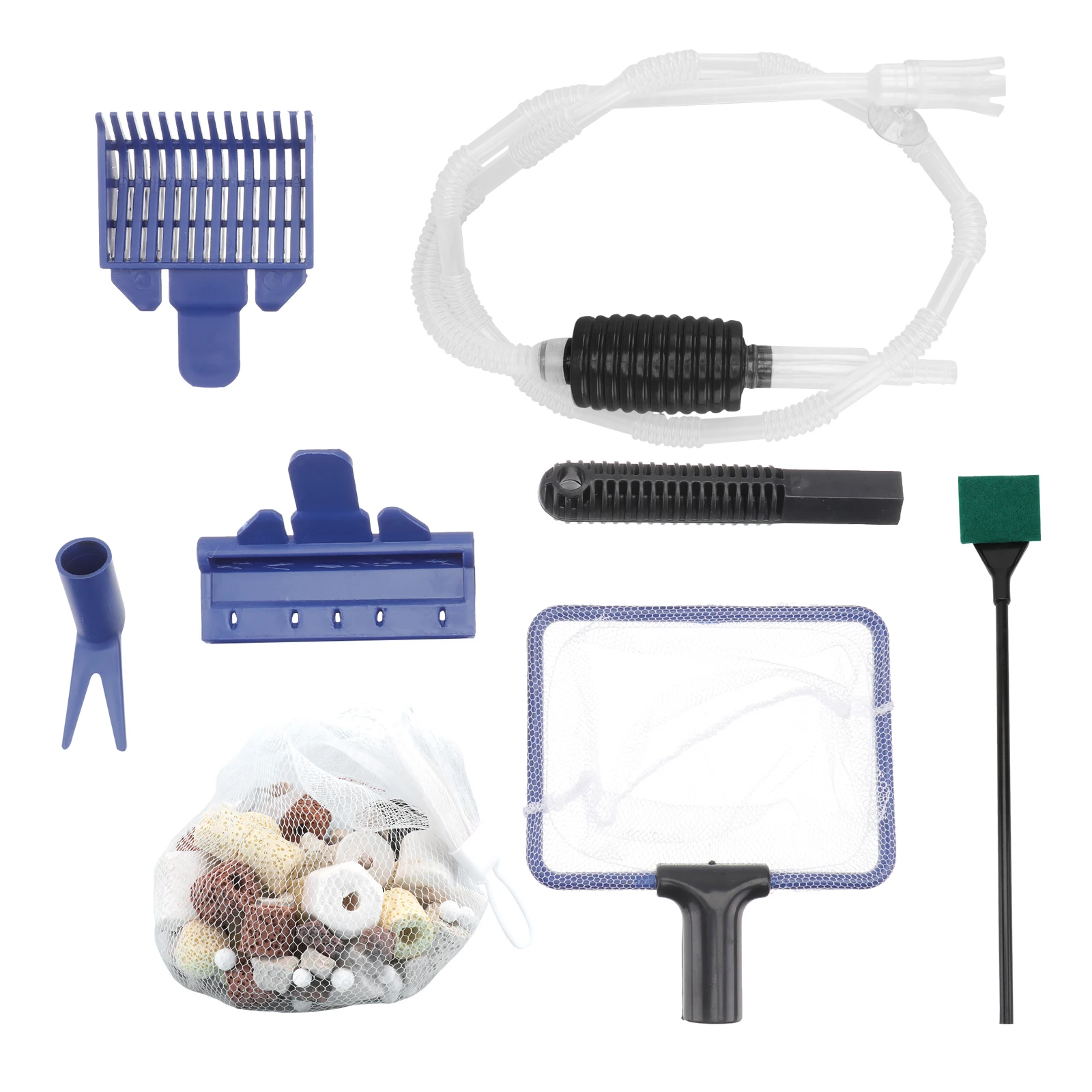 

1set Large Fish Tank Gravel Cleaner Water Change Filter Set Aquarium Tool Suction Pump Debris Removal Vacuum 20cm+ Depth for Pet