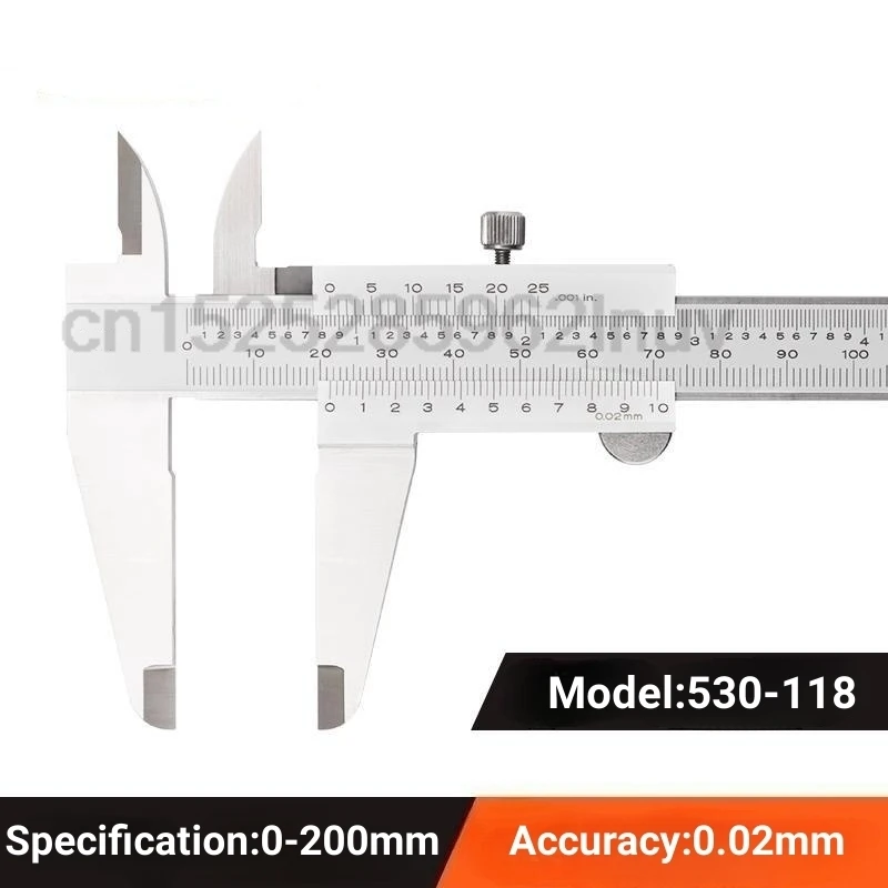 CNC Vernier Calipers 530-104 Stainless Steel Inside Outside Depth Step Measurements Metric 6\