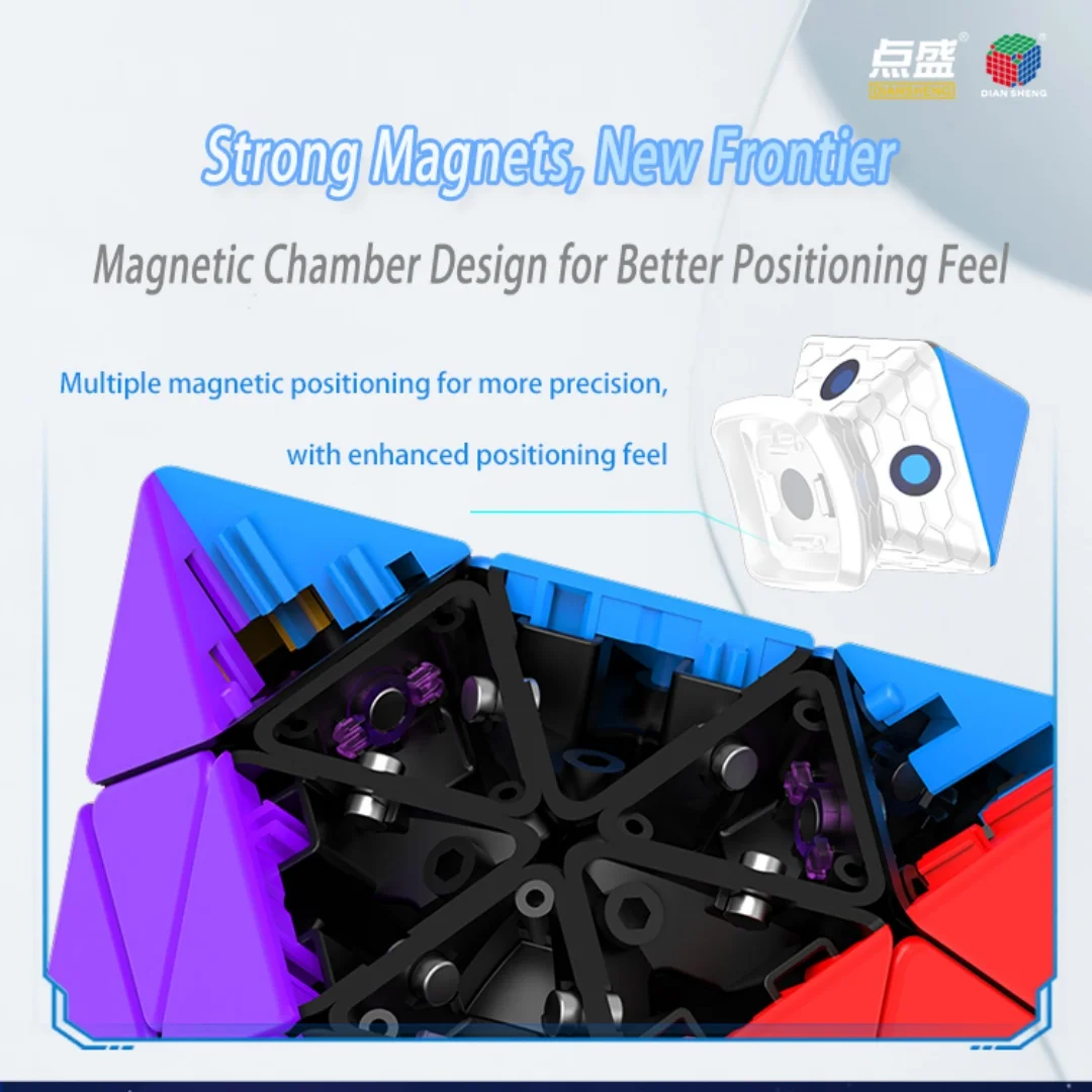 

Diansheng FTO Cube Face Turning Octahedron Magnetic Speed FTO Cube Magnetic Educational Toys Kid Gift Puzzle Toys