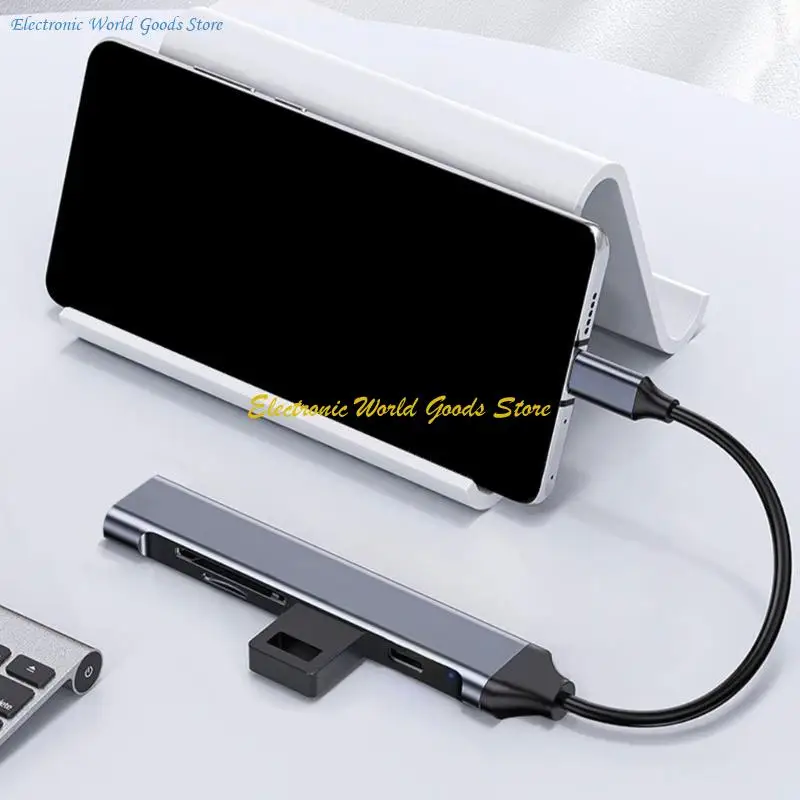 A3PD USB C+USB HUB 5 PORT USB SPLITTER MUNTEDED CABLE CABLE CABLE