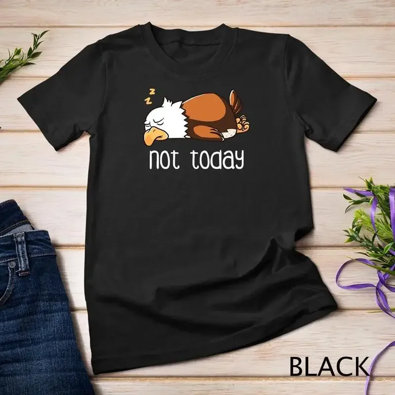 Nope Not Today Sleeping American Bald Eagle Nap Early Bird Tee Unisex T shirt