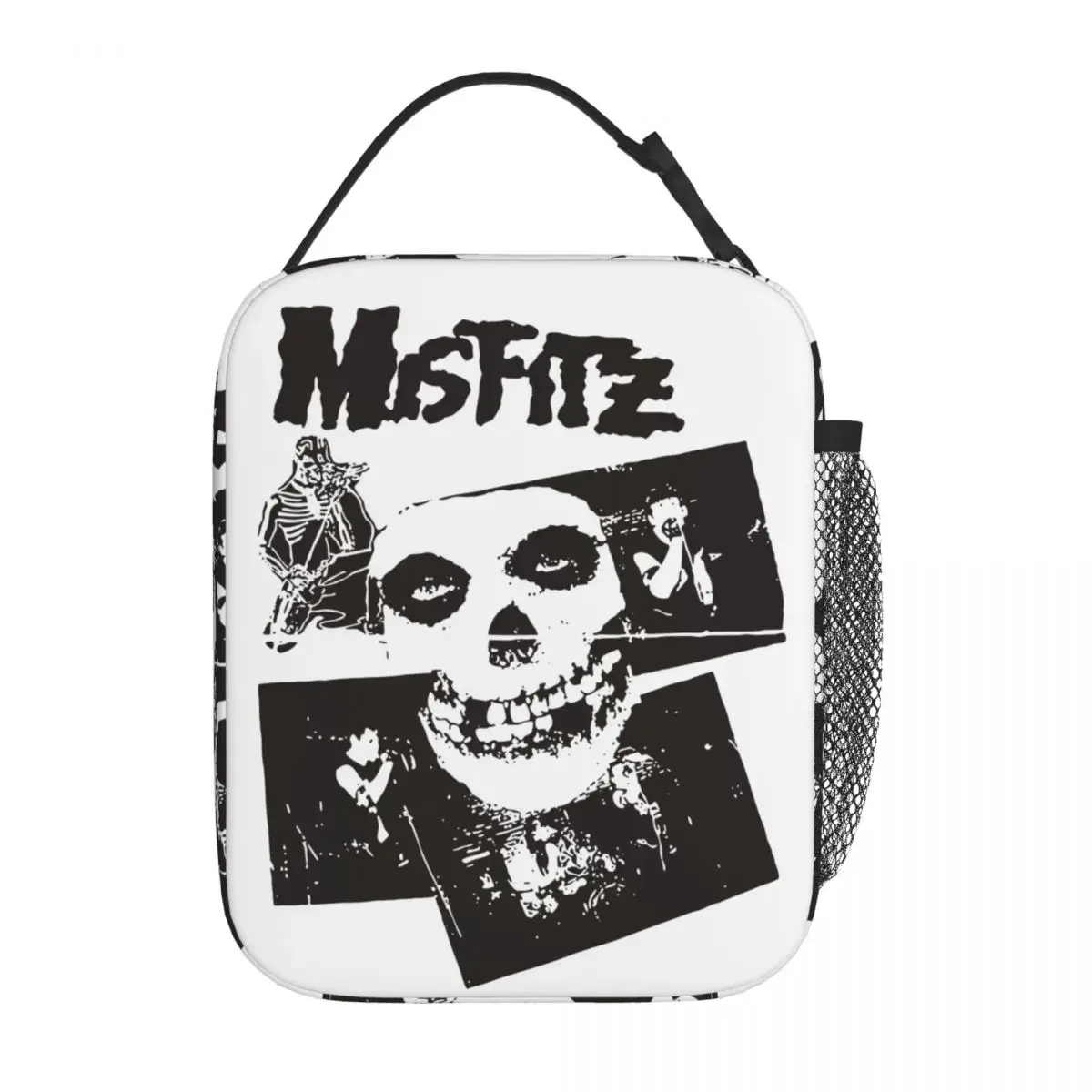 Misfits Skull Insulated Lunch Bags Thermal Meal Container Leakproof Tote Lunch Box Men Women College Outdoor