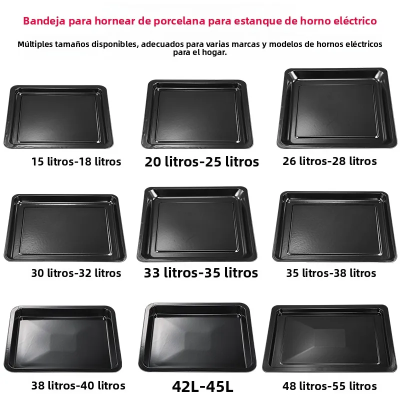 Bandeja de horno esmaltada para uso doméstico, 32 pulgadas, 35 litros, 40 litros, adecuada para Galanz, hermosos utensilios d...