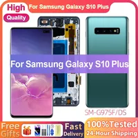 100% Tested Display For S10+ Screen Replacement For Samsung Galaxy S10 Plus G975F LCD Display Digital Touch Screen Digitizer