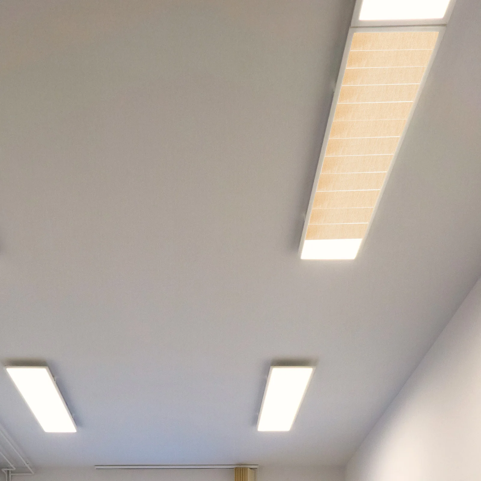Striscia diffusore da soffitto per ufficio, lunga, ignifuga, resistente al calore, morbida, antiriflesso, paralume per sala riunioni, spazio di lavoro, lampada a sospensione
