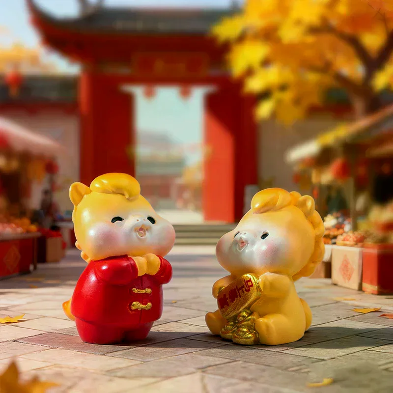 ของตกแต่งปีใหม่ 2026 รูปม้าการ์ตูนนำโชค ของประดับตกแต่งไมโครแลนด์สเคป สำหรับตกแต่งภายในรถยนต์ บ้าน โต๊ะทำงาน ของตกแต่งห้อง ของขวัญ