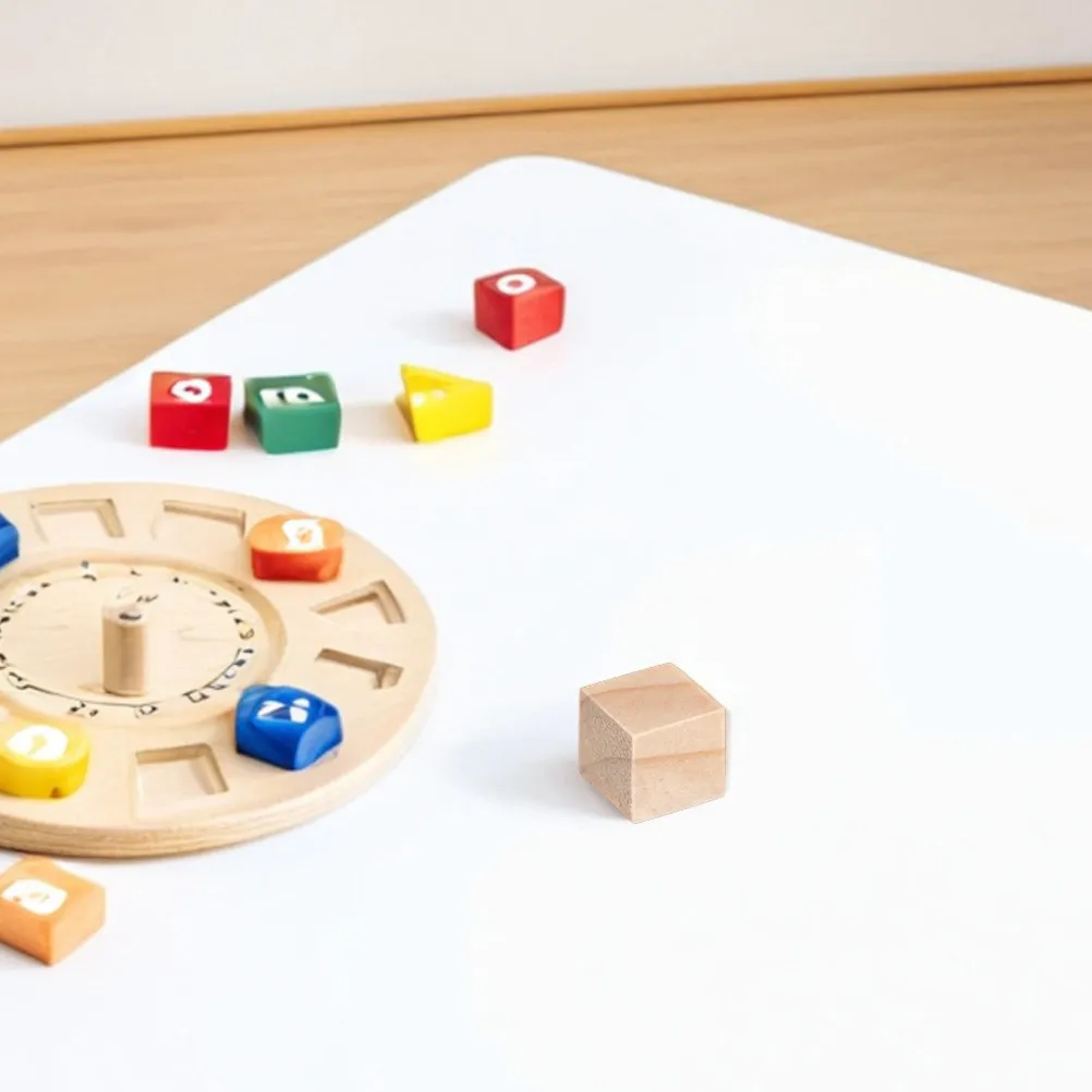 200 Pezzi Blocchi di Legno di Pino Quadrati Non Finiti, Cubi Solidi per Fai-da-Te, Artigianato, Costruzioni per Bambini, Apprendimento Spaziale, Legno Naturale