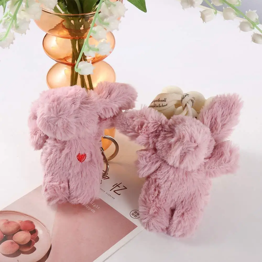 Bijoux cadeau sac pendentif sac à dos pendentif en peluche lapin porte-clés en peluche lapin porte-clés amour pompon bibelot en peluche lapin porte-clés