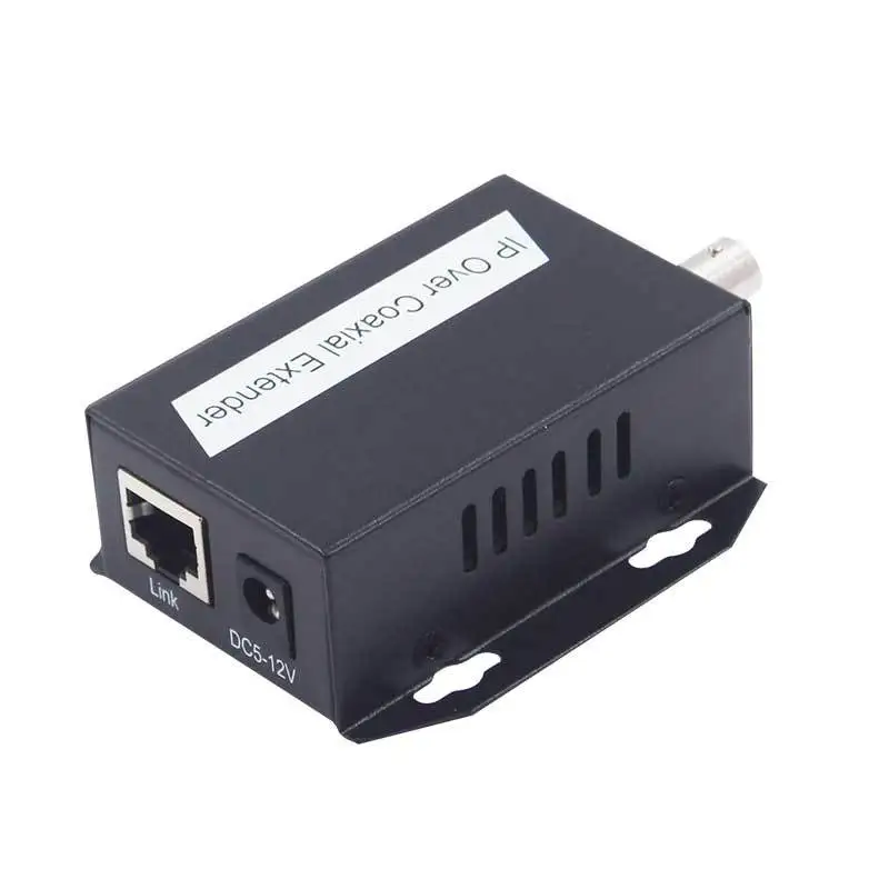 1Pair Ethernet IP Extender Over Coax HD Network Kit EoC Coaxial Cable Transmission Extender for Security CCTV Cameras