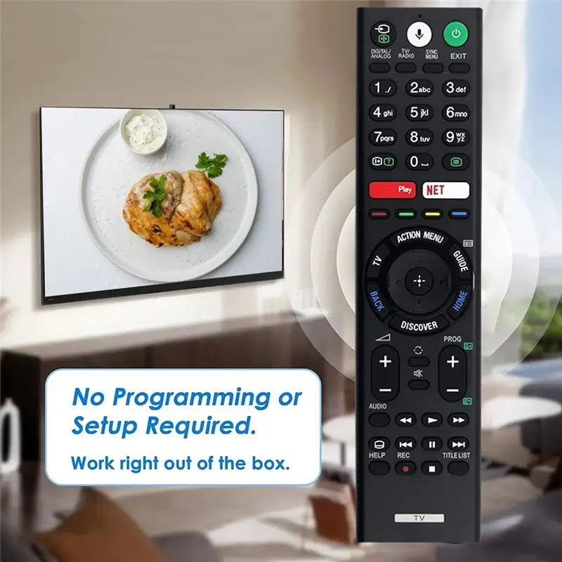 DT39 RMF-TX210ES Voice Remote Control Replacement for Sony TV Bravia 4K UHD LED LCD HD Smart TV