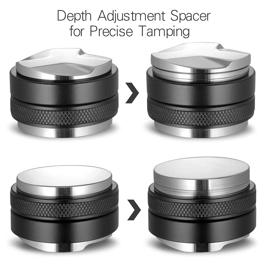 

54mm Coffee Leveler Tool Distribution Components Powder Tamper Accessories Sturdy Stainless Steel Dual-headed Distributor Part