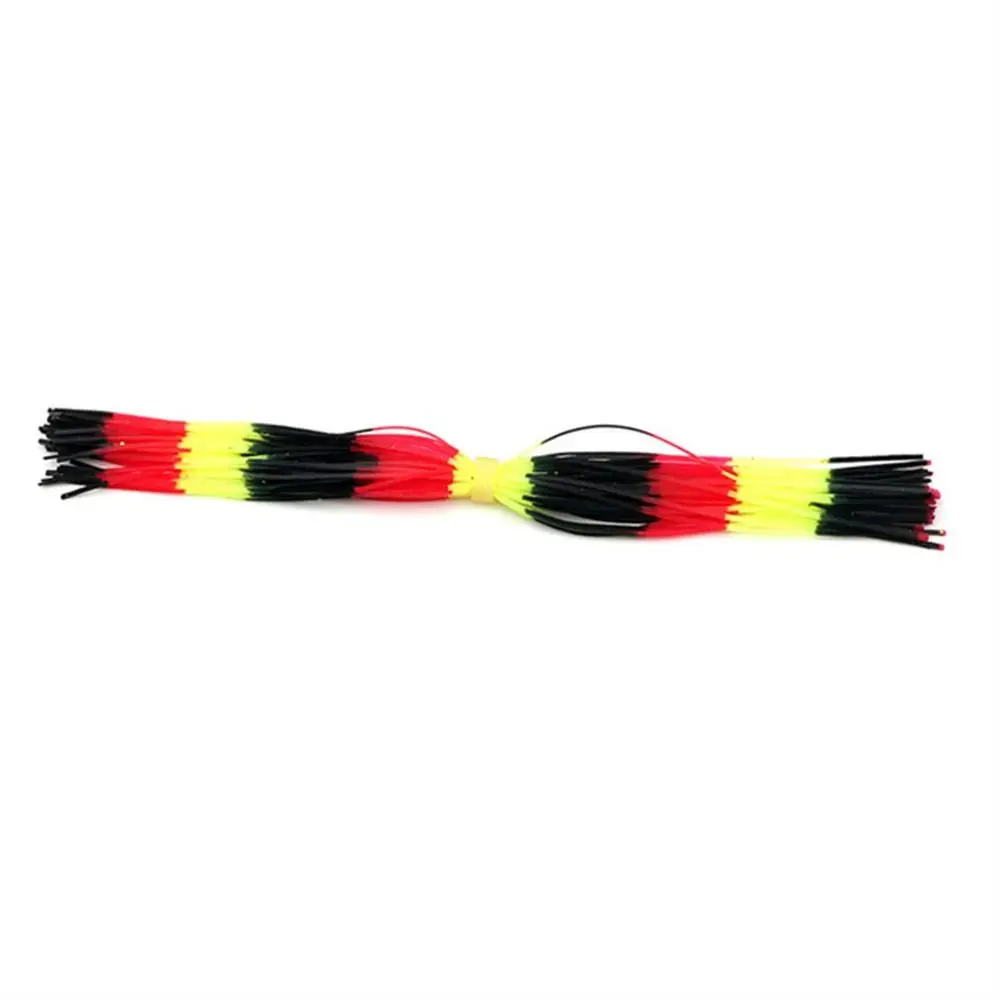 

50 Strands Baitfish Silicone Skirts DIY Rainbow Color Buzzbaits Spinner Barred Color Glitter Jig Squid Skirt Jig Lures