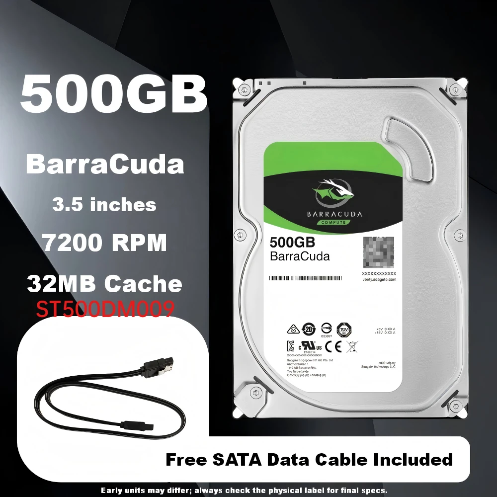 ST500DM009 BarraCuba 500G Security Surveillance Desktop Mechanical Hard Drive
