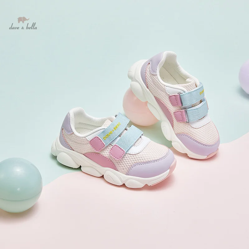 

Dave Bella Spring Girls Casual Shoes Pink Mesh Sneakers Fashion Children Sport Shoes Running Student Kids Footwear DB1247940