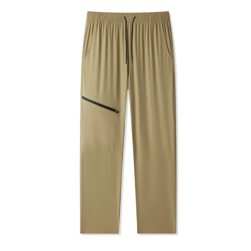 Fashion Gym Long Pants Running Bodybuilding Zipped Pockets Hight Elastic Waist Trainning Trousers Solid Man Jogging Sweatpants