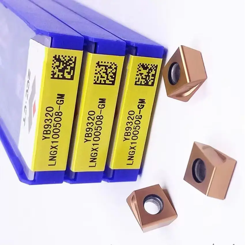 

10pcs LNGX100508-GM YB9320 LNGX100508-GM LNGX100508 ZCC.CT CNC blade carbide inserts Milling inserts For Stainless steel