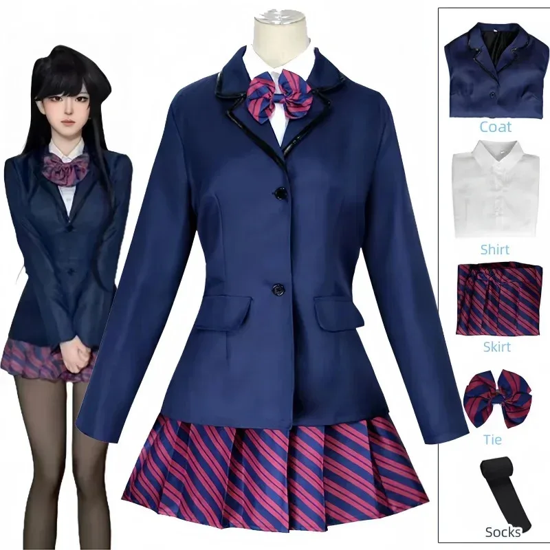 

Anime Komi Can't Communicate Cosplay Shouko Komi Najimi Osana Cosplay Costume High School Sailor Navy Uniform