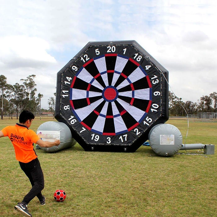 4m height inflatable football dart board,outdoor inflatable shooting sport games