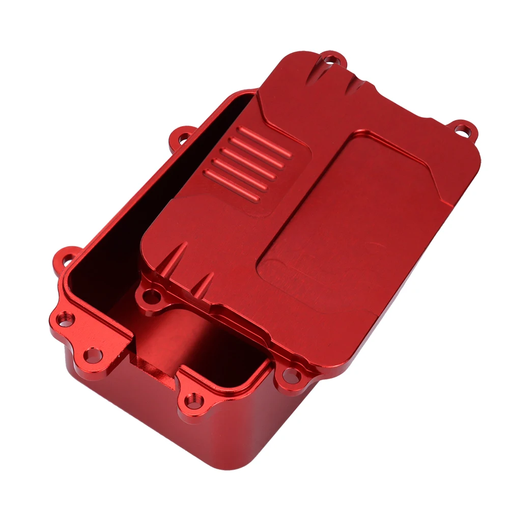 Boîte de réception en alliage d'aluminium CNC, plateau électronique ESC, boîte d'équipement pour voiture 1/10 RC Rock Crawler Axial SCX10 D90 D110 châssis bricolage