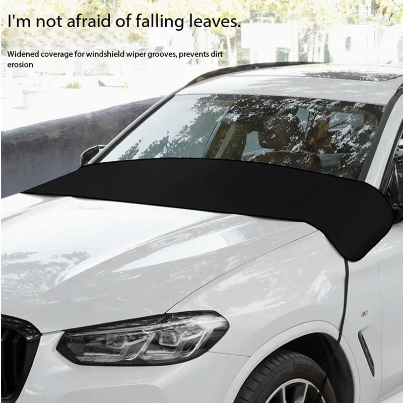 Car Front Windshield Leaf-proof Rain Gutter Anti-bird Droppings And Leaf Net Magical Windshield WiperDust Cover Car Cover