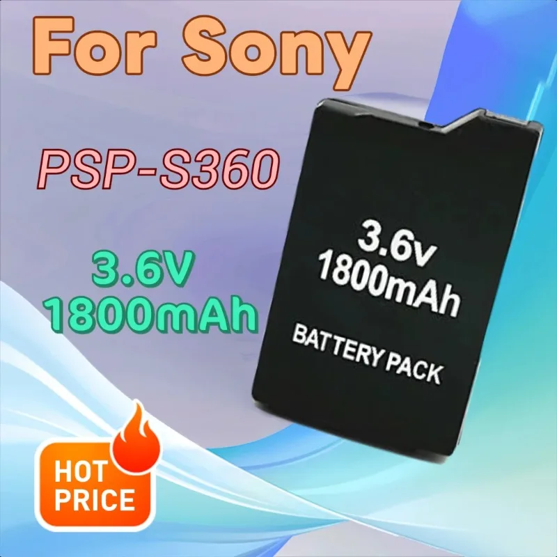 

3.6V 1800mAh PSP-S360 Rechargeable Battery for Sony PSP1000 Handheld Game Console