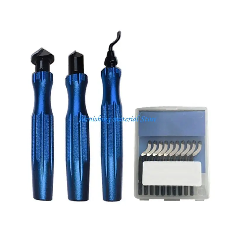 Y5GD Metal Deburing Tool Rotatable Deburs Set With Handle Debur Knife Burr