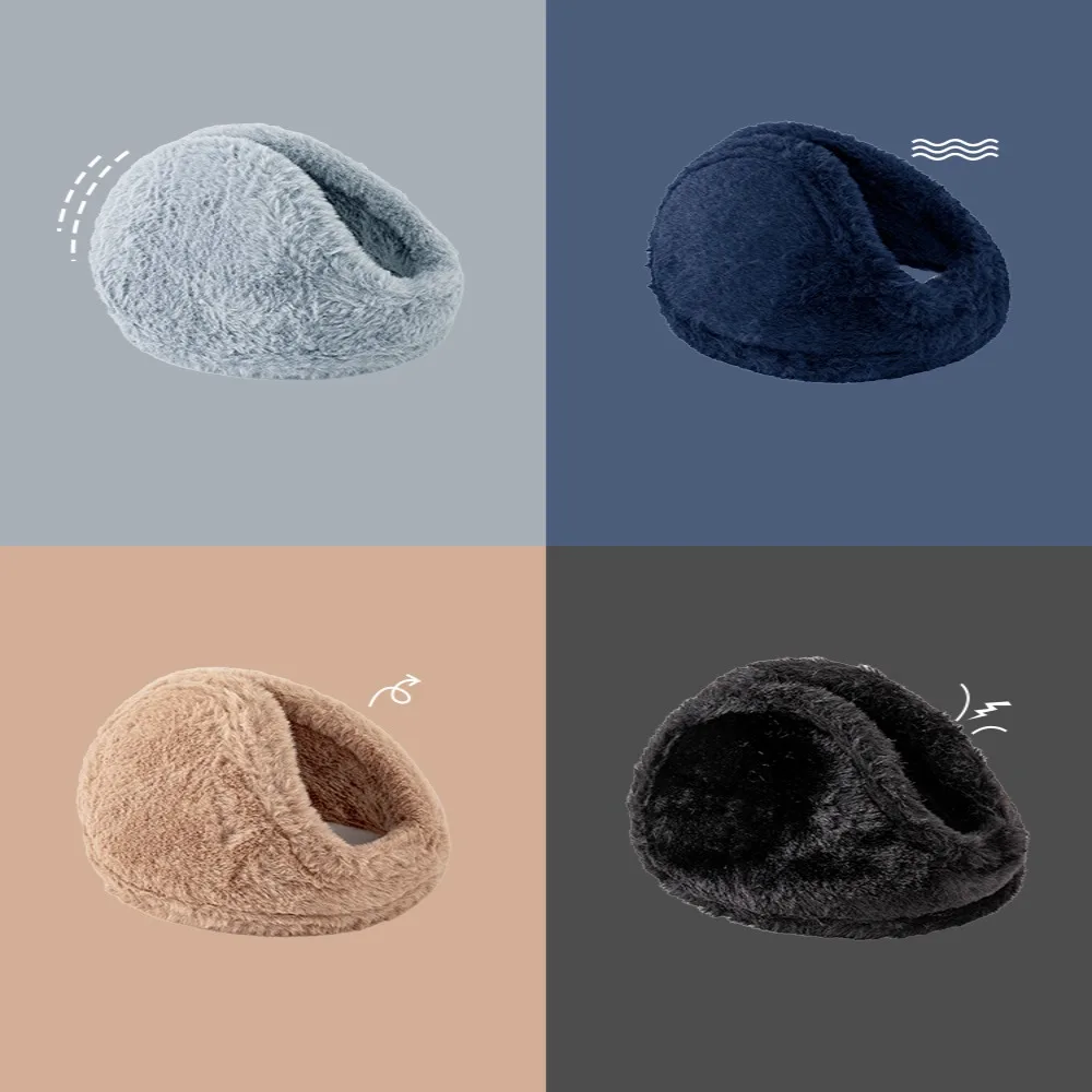 Moda outono inverno earmuffs engrossar à prova de frio mulheres homens protetores de ouvido capa de ouvido confortável proteção de ouvido unisex