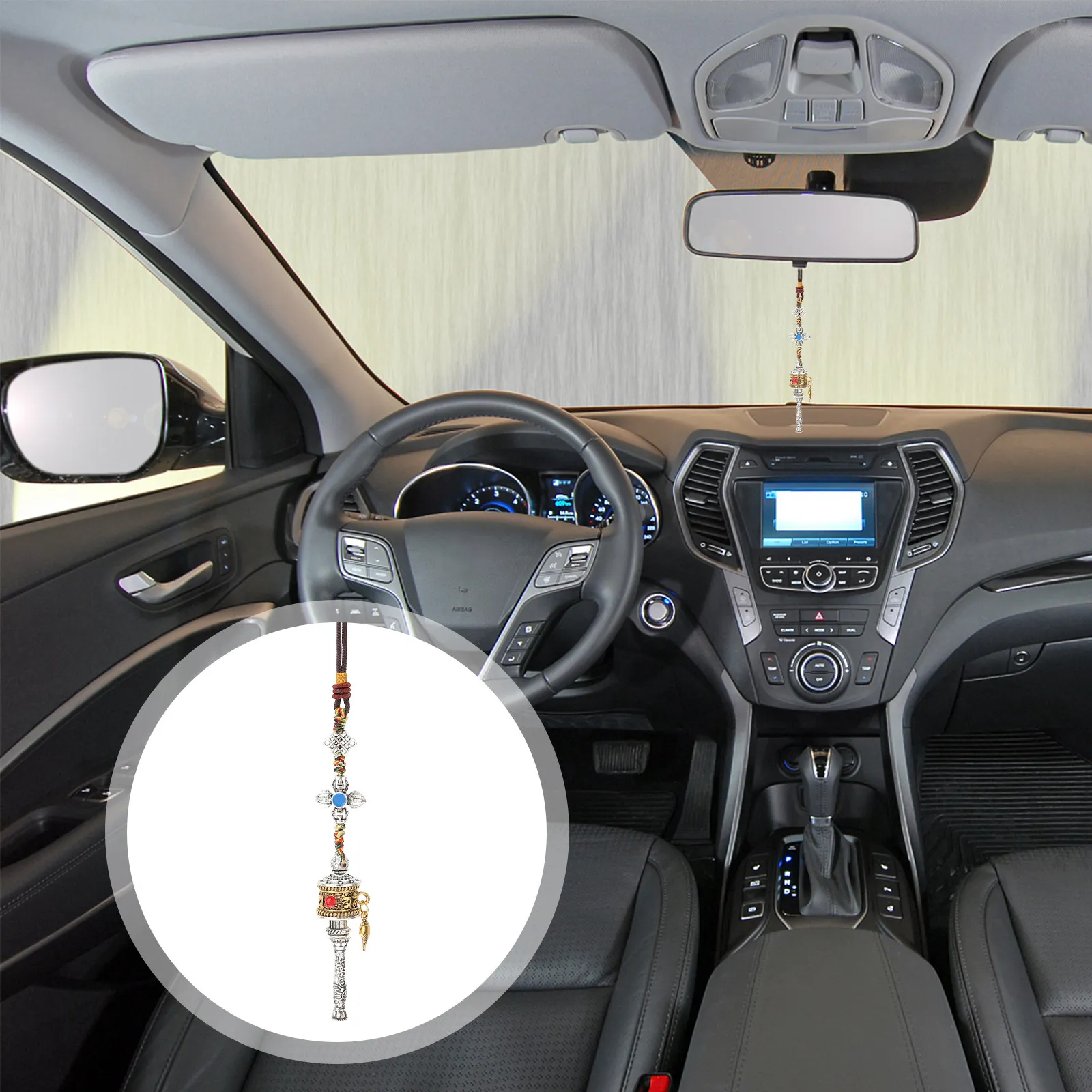 

Подвеска-шестисловник из легкого сплава, украшение для сумки, декоративный кулон для автомобиля, рюкзака, чемодана, в тибетском стиле