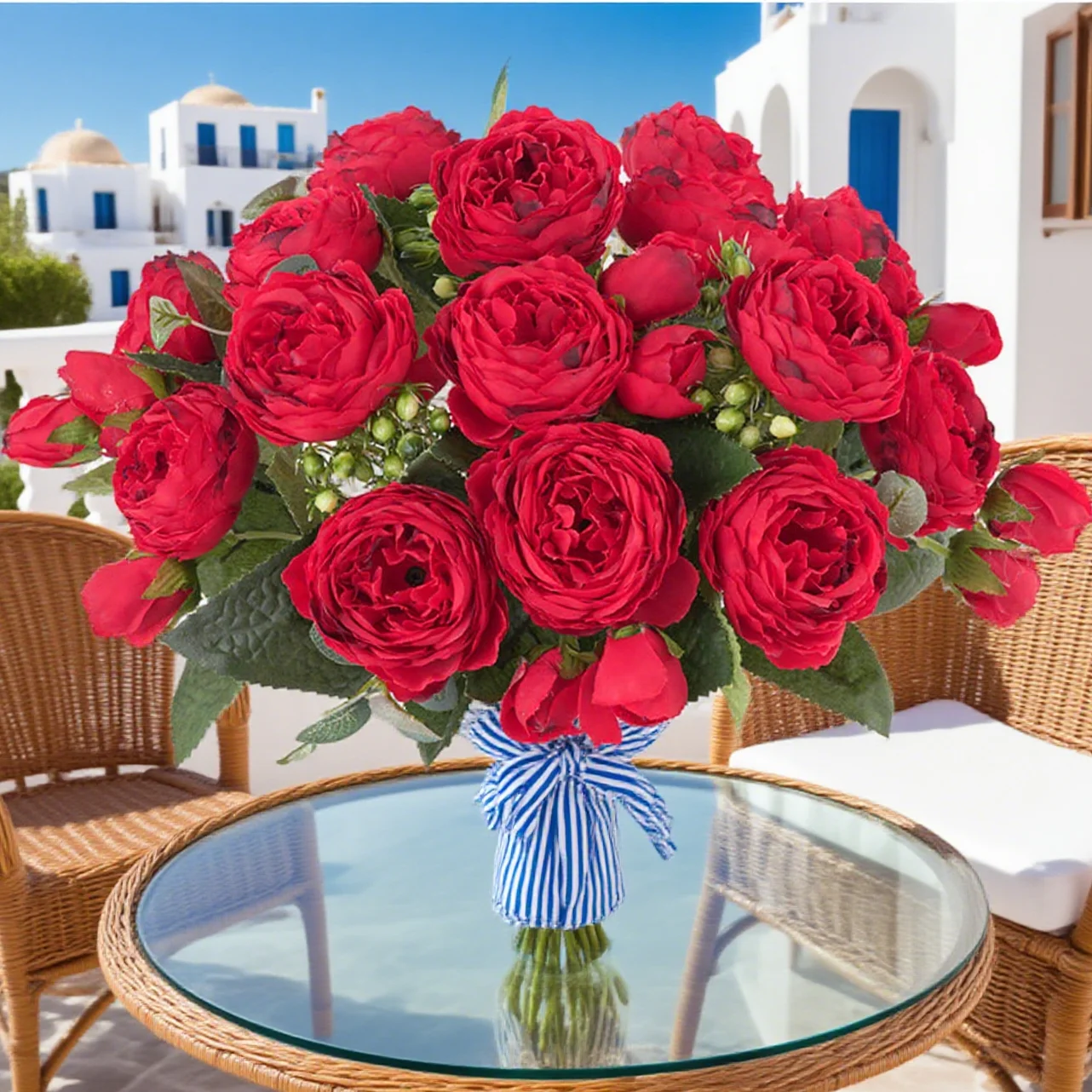 Bunga Buatan Buket Pengantin Peony Sutra Aksesori Dekorasi Ruangan Rumah Karangan Bunga Pernikahan Pesta Scrapbook Tanaman Palsu Diy Hadiah Prop