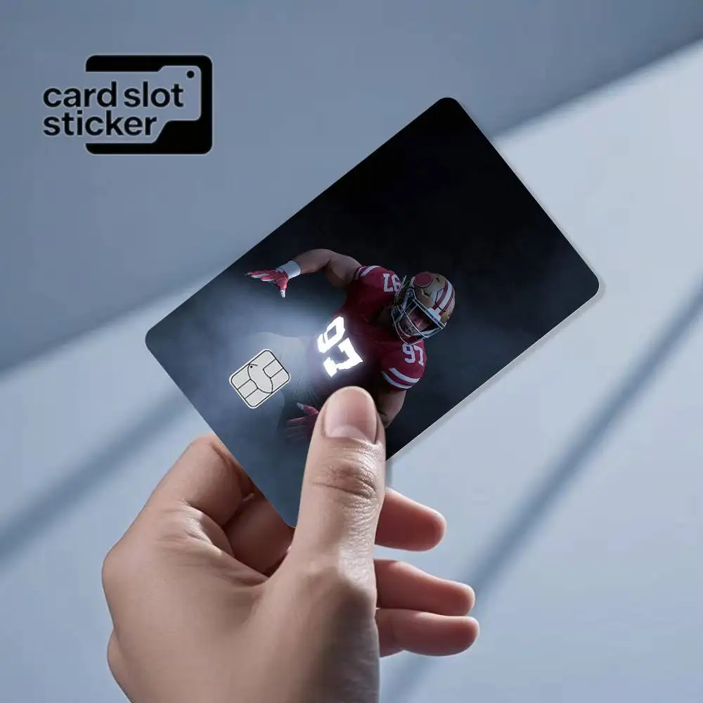 Nick Bosa  Credit Card HD Stickers Game Card Decal Small Chip Waterproof Sticker Gift