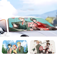 Spy X Family Anya Summer Car Sunshade Front Windshield Sunshade Sunblock Thermal Insulation Sunshade Umbrella Retractable