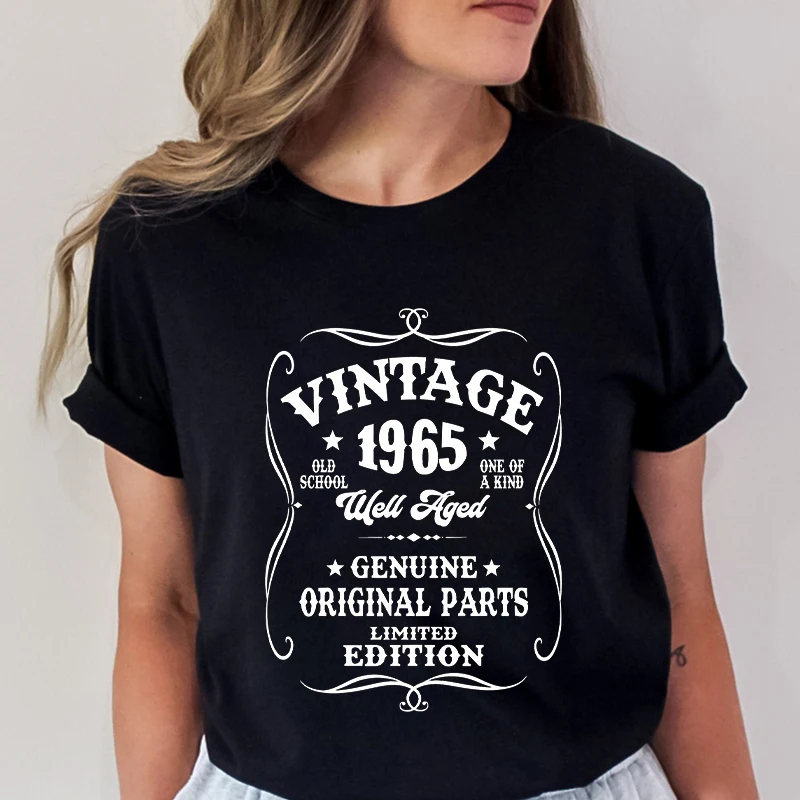 Vintage 1965 Shirt, Well Aged 1965 Tee, 60th Birthday Shirt, Original Parts Shirt, Limited Edition Tee, 1965 Vintage Tshirts