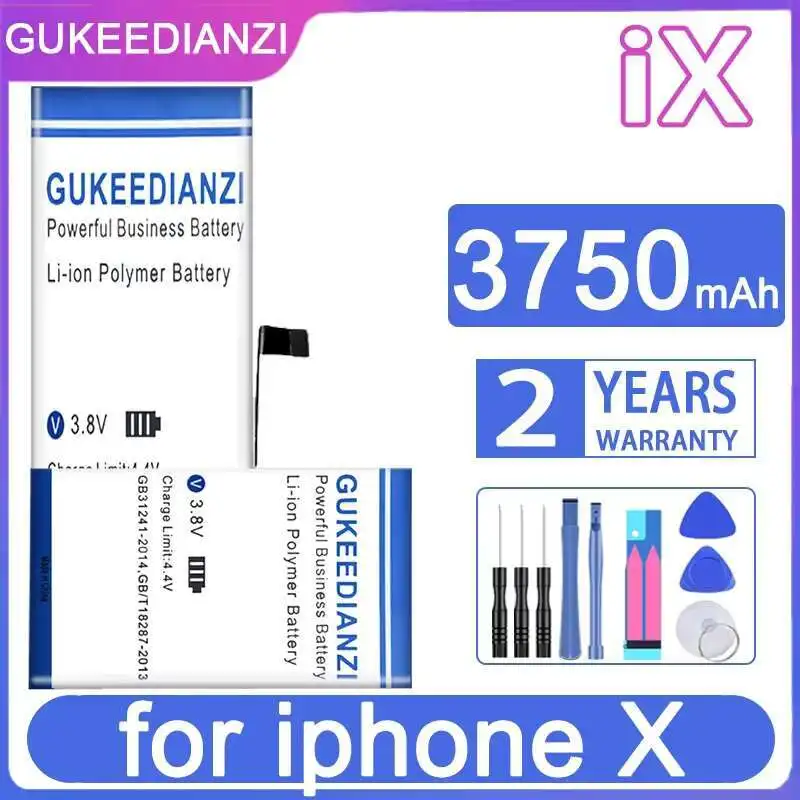 

For Apple Iphone X Reliable Power 3750Mah Mobile Phone Battery Fast Charging