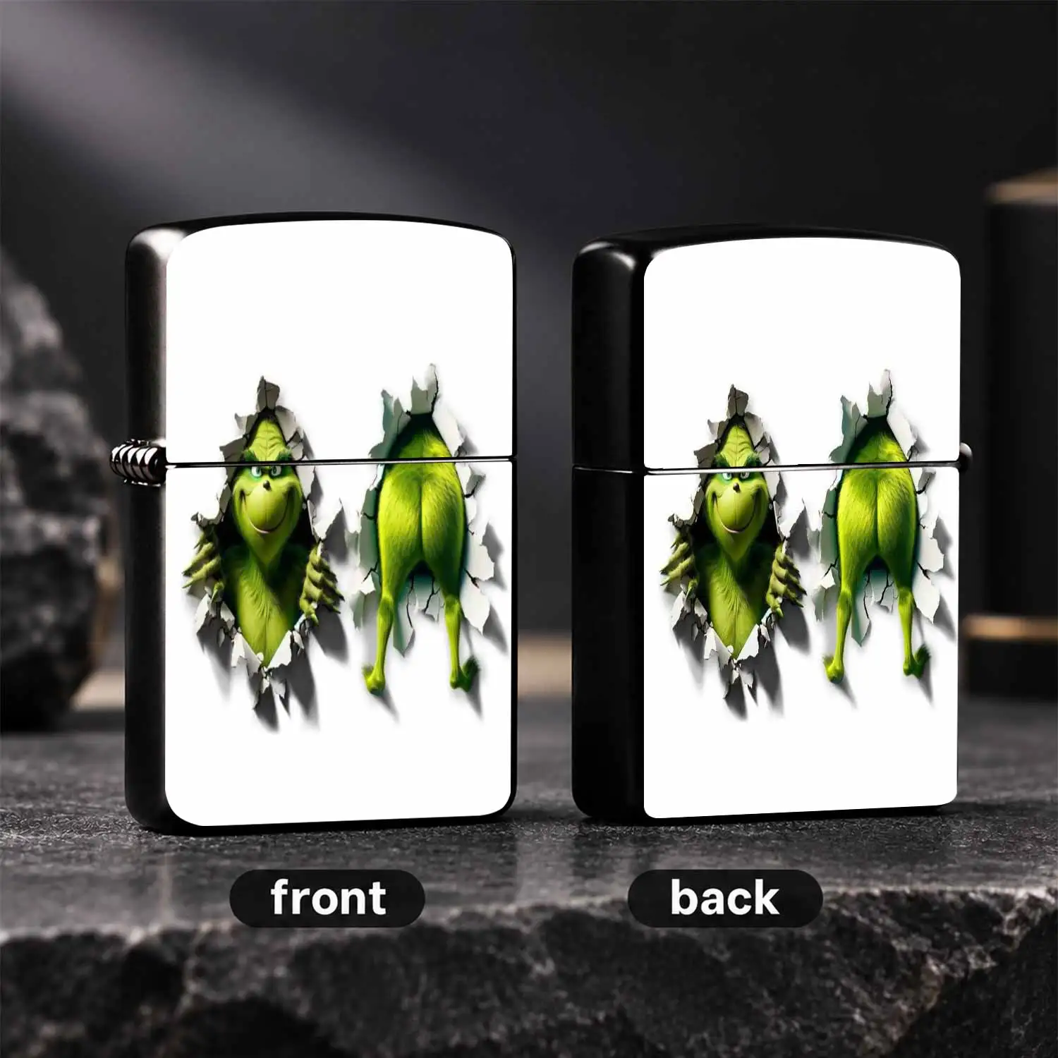 Creative Funny Broken Wall Style Lighter, Fun Christmas Atmosphere Personalized Decor, Practical Item For Outdoor Daily Use, Novelty Playful Thoughtful Gift For Friends And Hobbyists On Various Occasions A Humorous And Interesting Lighter