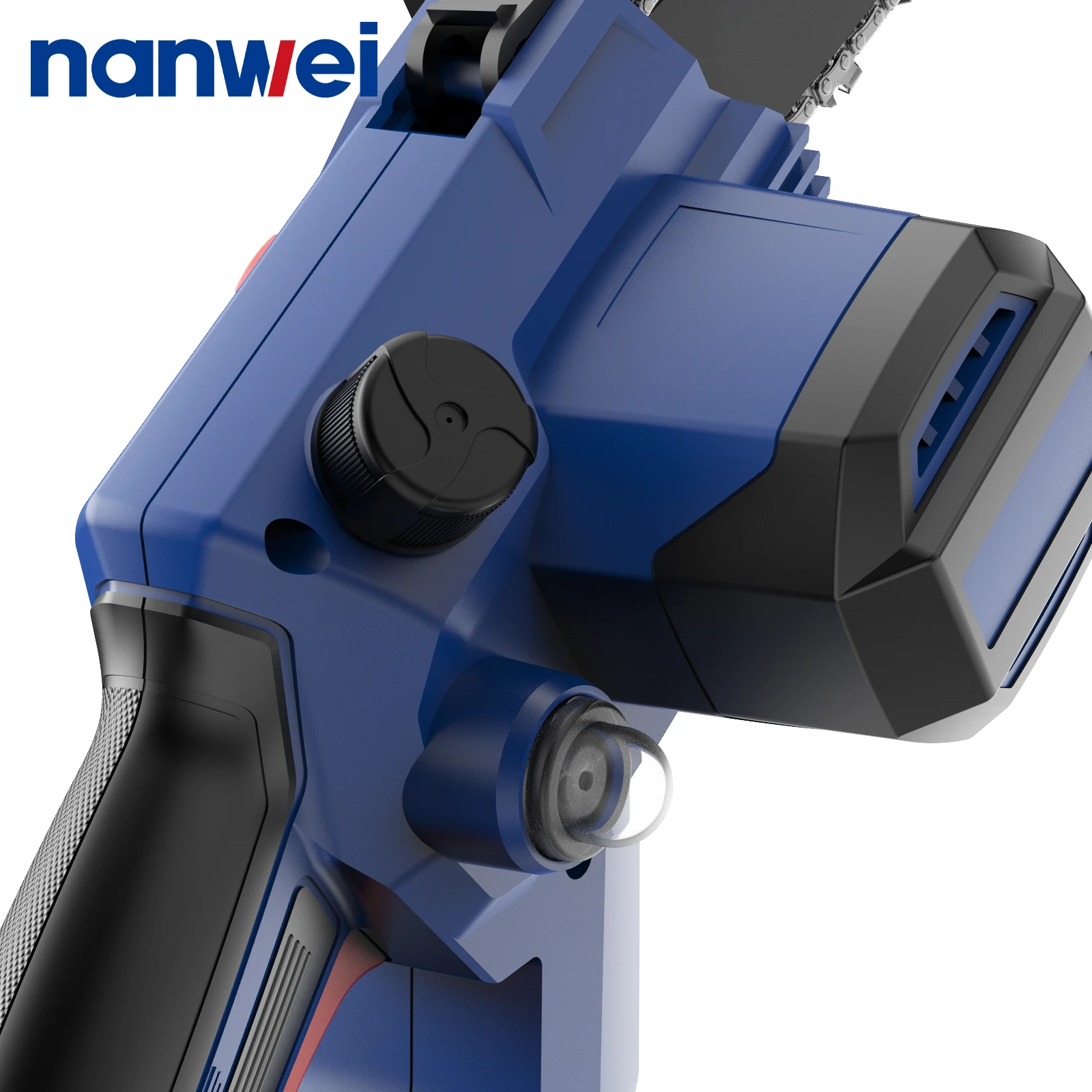 NANWEI 8 Inch Brushless chain saw Cordless Mini Handheld Pruning Saw Portable Woodworking Electric Saw Cutting Tool