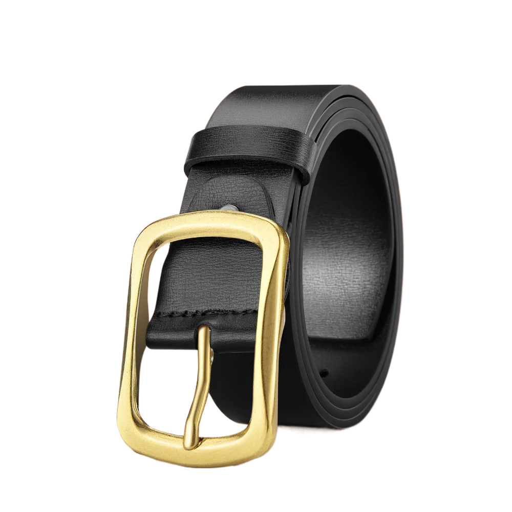 

Мужской роскошный дизайнерский кожаный ремень, повседневный универсальный поясной ремень с пряжкой, пояс