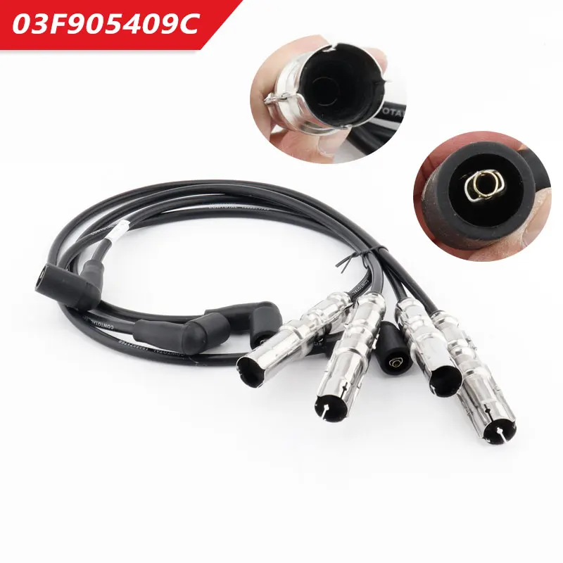 

Комплект тросов зажигания, провод давления 03F905409C 03F905409B для Audi A1 A3 VW Beetle Caddy Golf VI Jetta Polo Touran Seat Skoda 1.2Ts