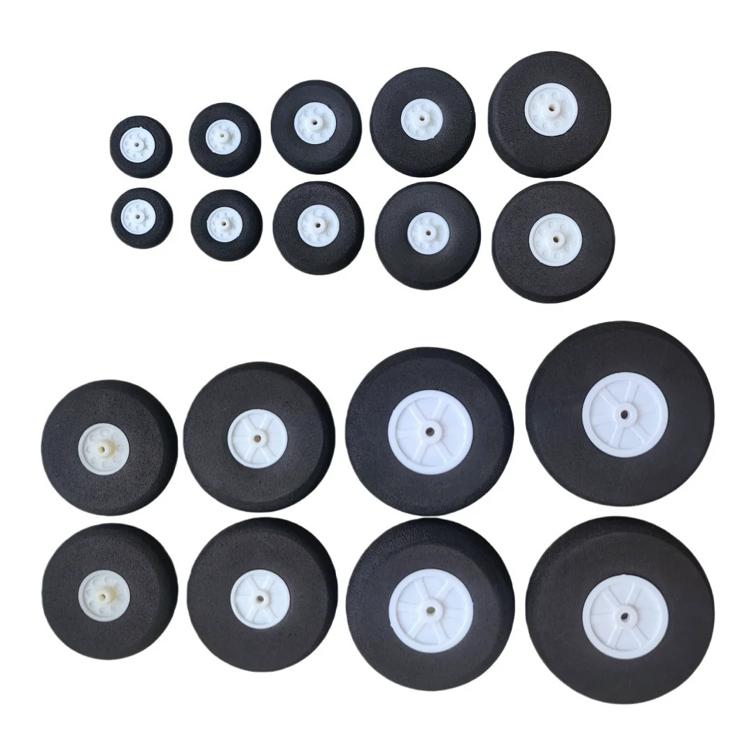 2PCS 1 인치 ~ 3 인치 EVA 스폰지 액세서리 테일 휠 폼 휠 허브 RC 비행기 교체 비행기 장난감 부품