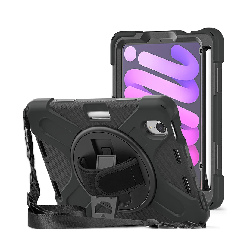 For iPad Mini A17 Pro Case Mini 7 8.3 inch 2024 iPad Mini 7th/6th Gen Tablet Kids Case Heavy Duty Shockproof Rugged Cover Cases