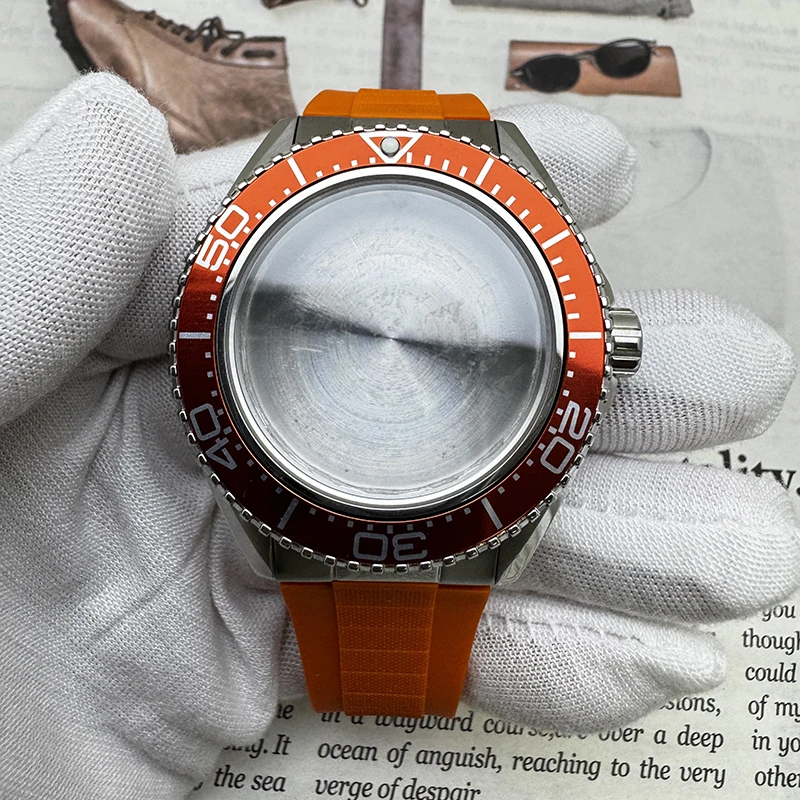High Quality 316L Stainless Steel 42mm Seamaster 300/600 Case Sapphire Glass Watch Case Fit NH35/NH36 Movement Watch Accessories
