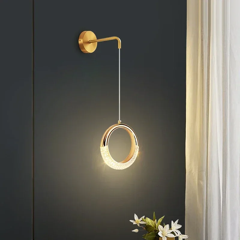 

Nordic Luxury LED Wall Light Home Indoor Lighting Fixture Living Room Bedroom Bedside Aisle Corridor Decor Sconce Wall Lamp