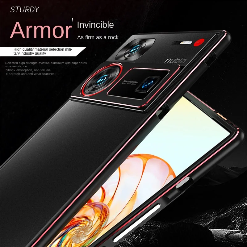 ZTE Nubia Z60 Ultra NX721J Bumper Ultra Thin Metal Aluminum Frame Hard Cover Case for ZTE Nubia Z60 Ultra Z60Ultra 5G NX721J